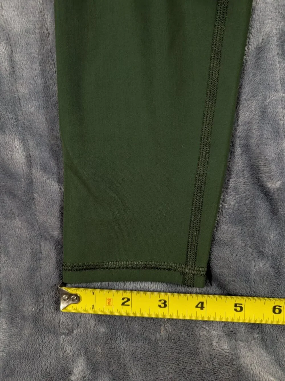Alo Yoga High Waist Ripped Warrior Legging Hunter Green Pants Size M, 1268